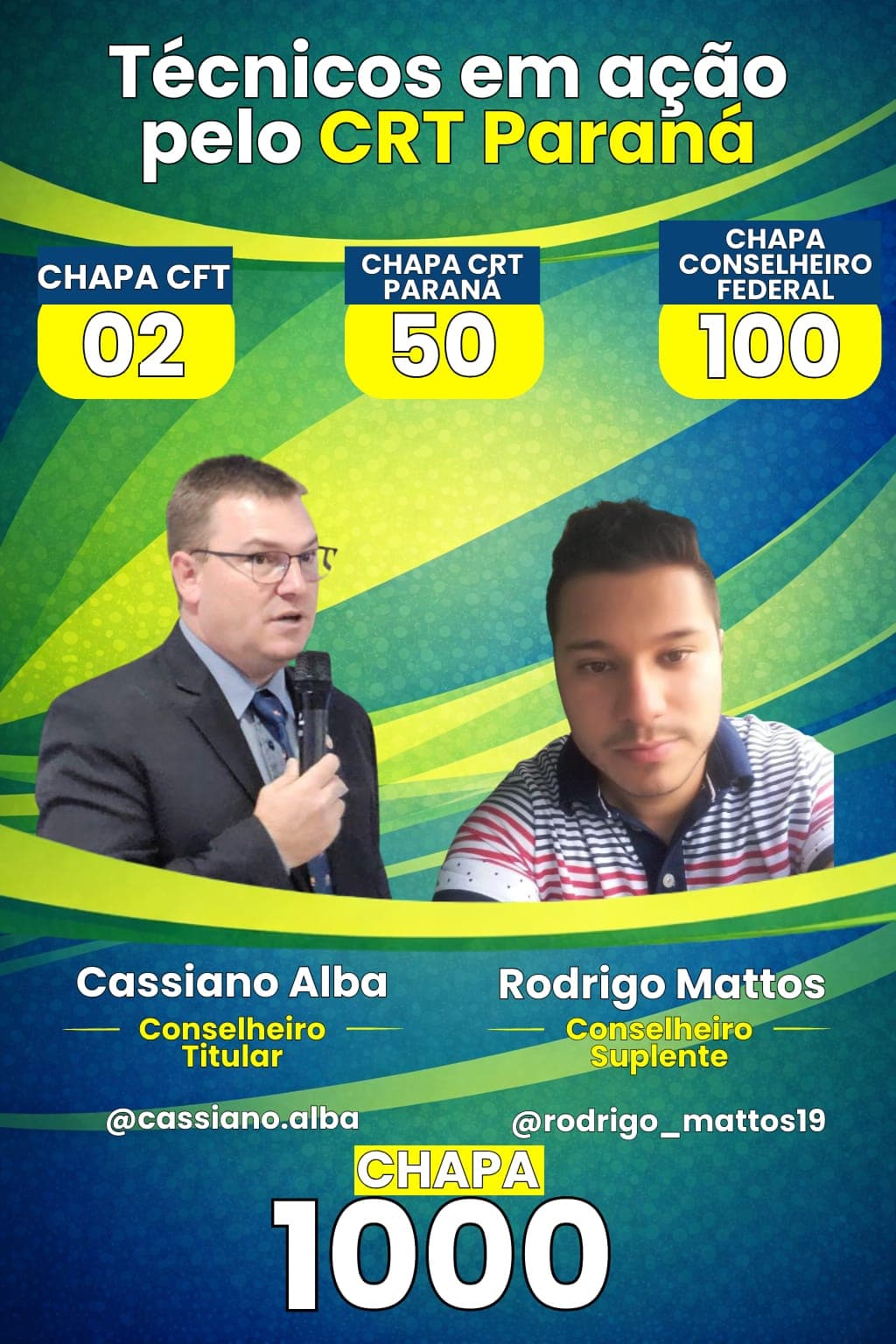 Conselheiros Regionais da Chapa 50